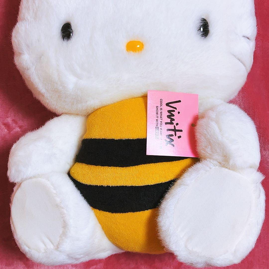 希少レア　ハローキティ　ぬいぐるみ　ハチ　1998年製　vivitex サンリオ