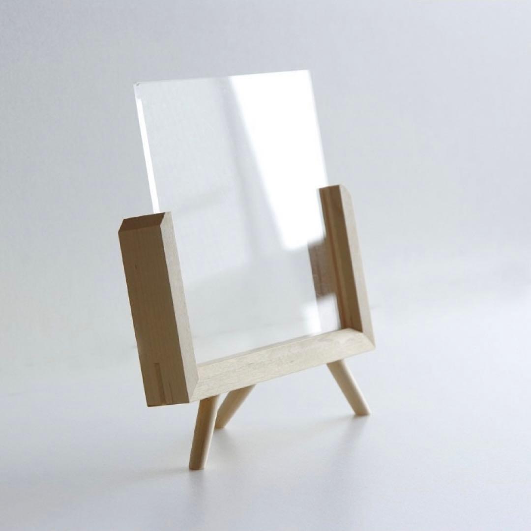 【新品】ハンドメイド写真立て　シンプルオシャレフォトスタンド