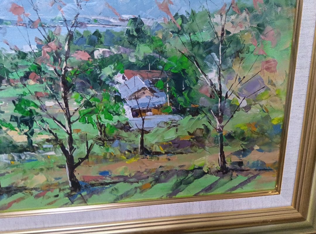 永井潔の油彩F10号秀作です