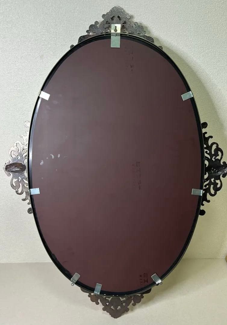 高級 ミエミラー イタリアンミラー 壁掛け鏡 アンティーク調 Hallan