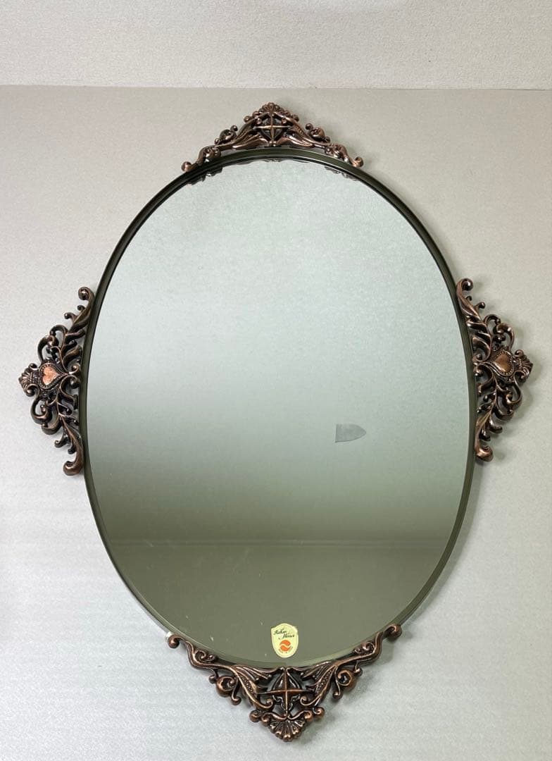 高級 ミエミラー イタリアンミラー 壁掛け鏡 アンティーク調 Hallan