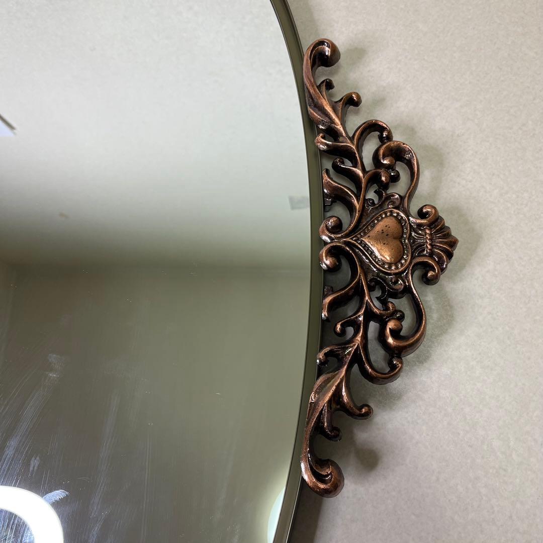 高級 ミエミラー イタリアンミラー 壁掛け鏡 アンティーク調 Hallan