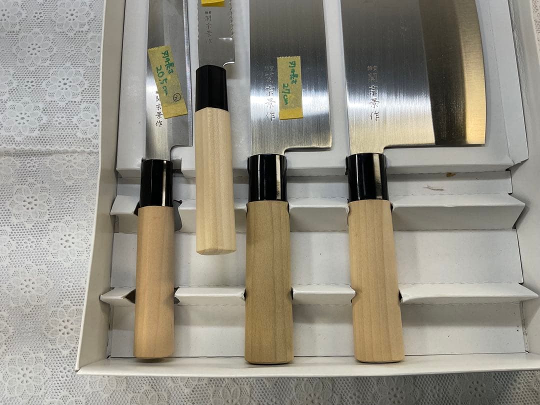 包丁4本セット 関刃物　関宗景