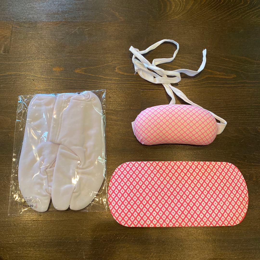 アンティーク 七五三 子供 着物 帯 小物一式 フルセット 大正ロマン 梅 正絹