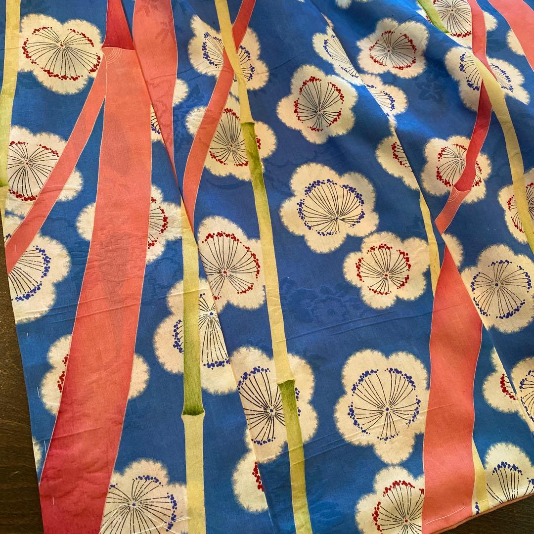 アンティーク 七五三 子供 着物 帯 小物一式 フルセット 大正ロマン 梅 正絹