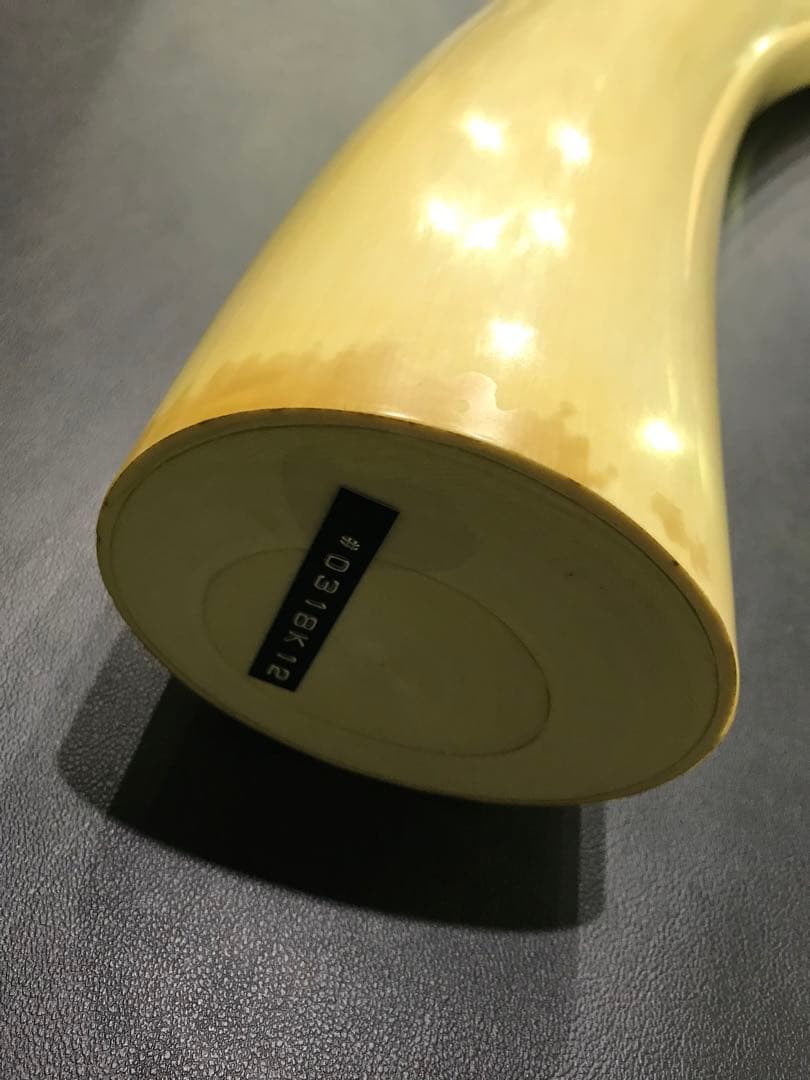 象牙風置物 レプリカ 練り物　オブジェ 一本牙 全長100cm