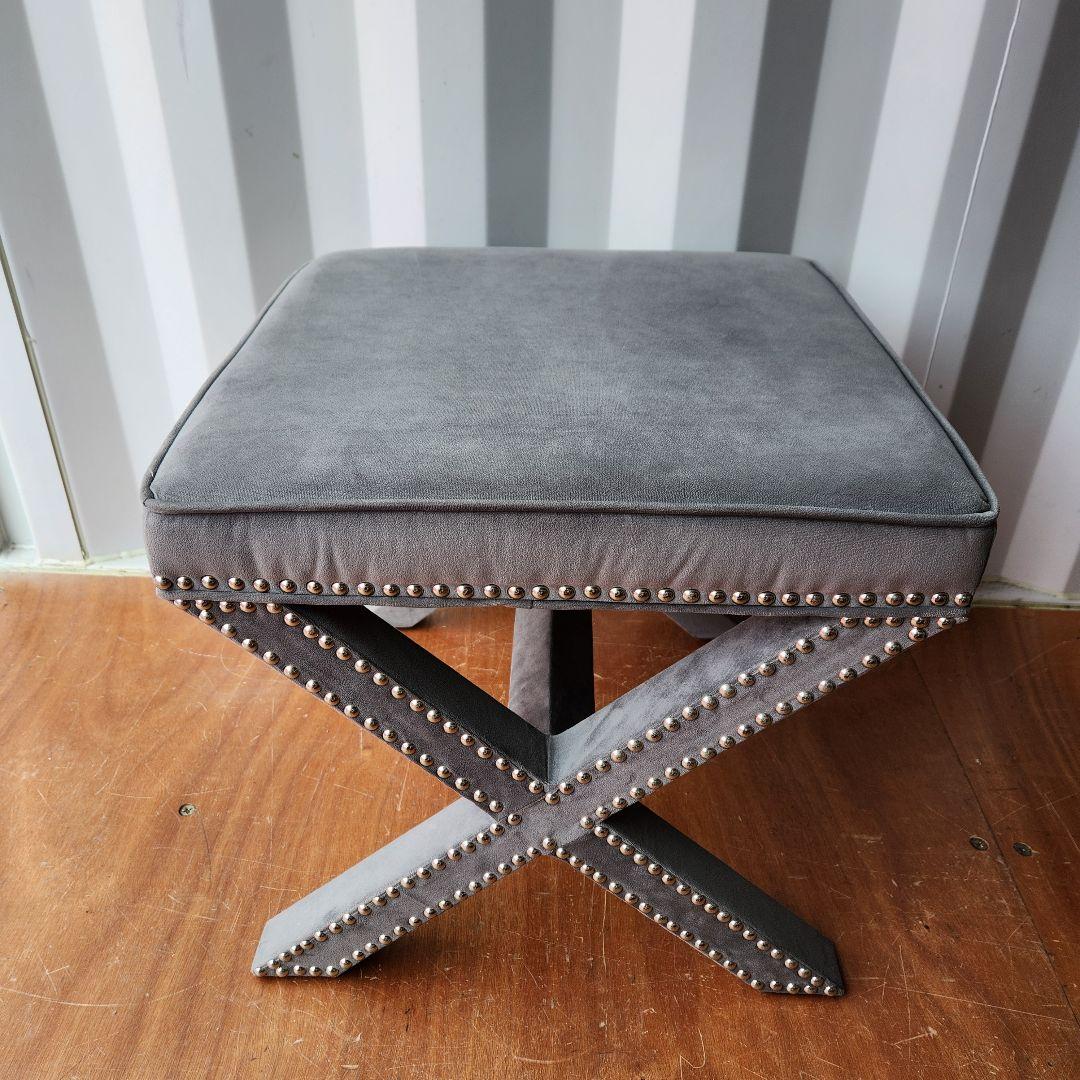 希少　Safavieh Palmer Ottoman　オットマン　グレー