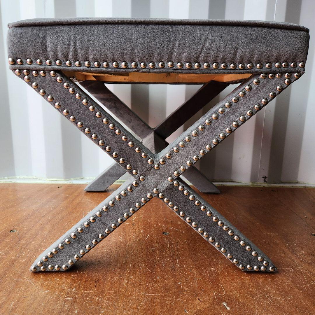 希少　Safavieh Palmer Ottoman　オットマン　グレー