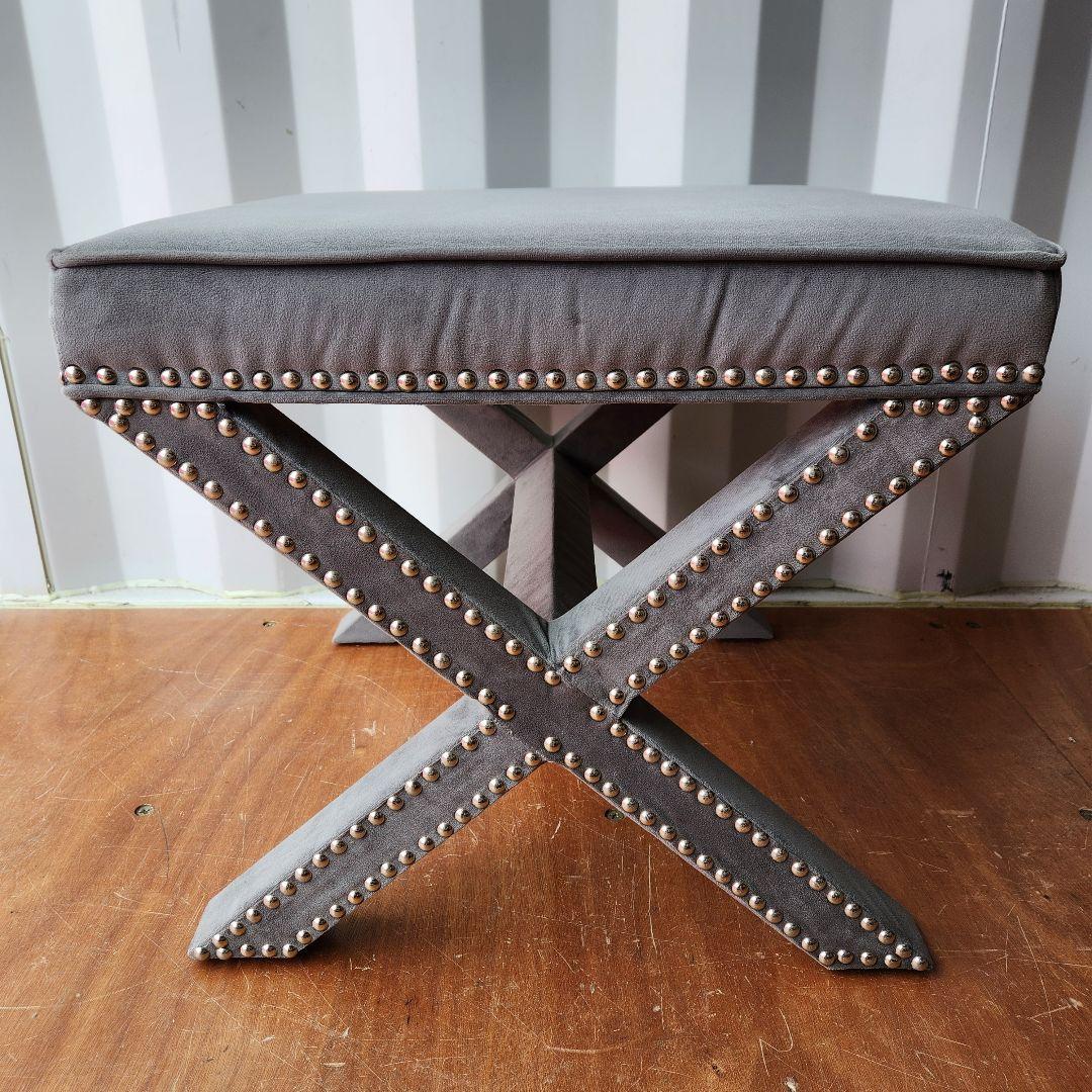 希少　Safavieh Palmer Ottoman　オットマン　グレー