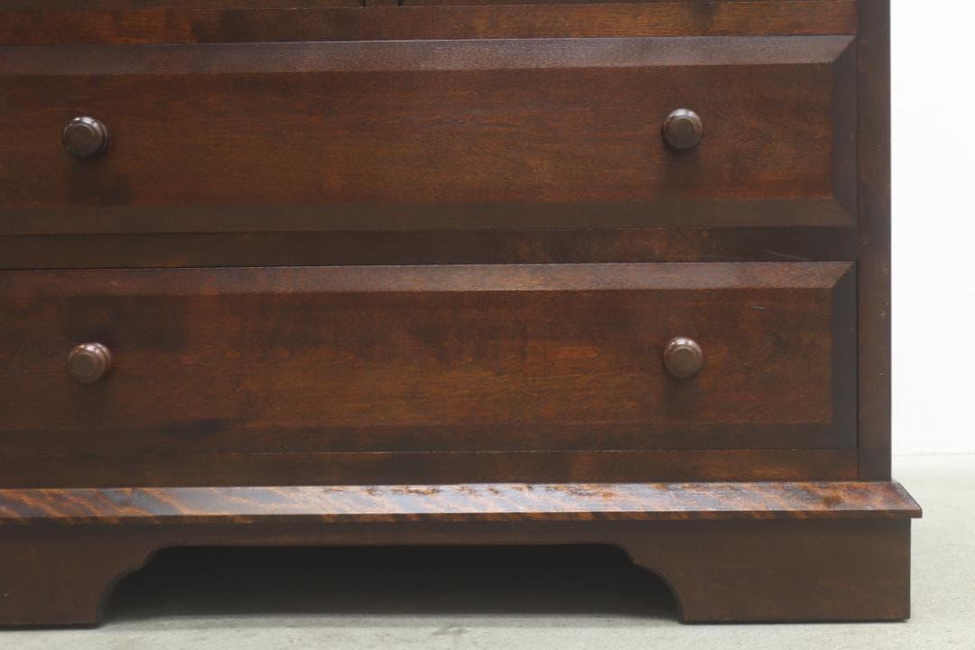 松本民芸家具 ライティングビューロー ミズメザクラ無垢材 デスク キャビネット