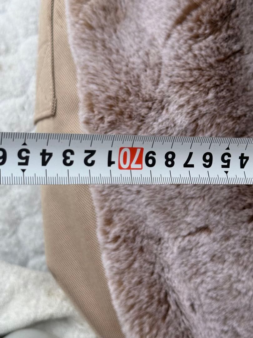 SI ambient lounge グレー ファー 円形クッション