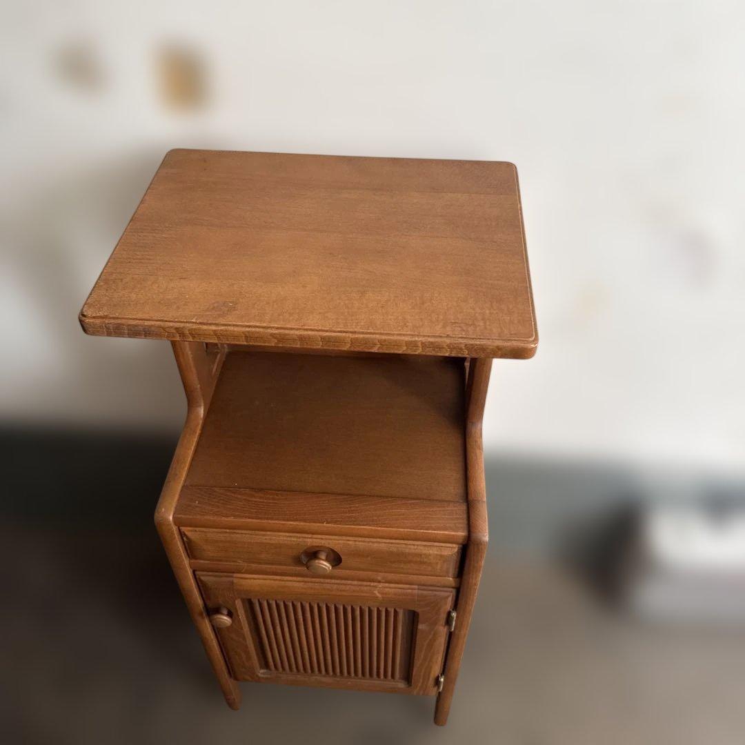 カリモク　karimoku 木製サイドテーブル 天然木電話台 インテリア
