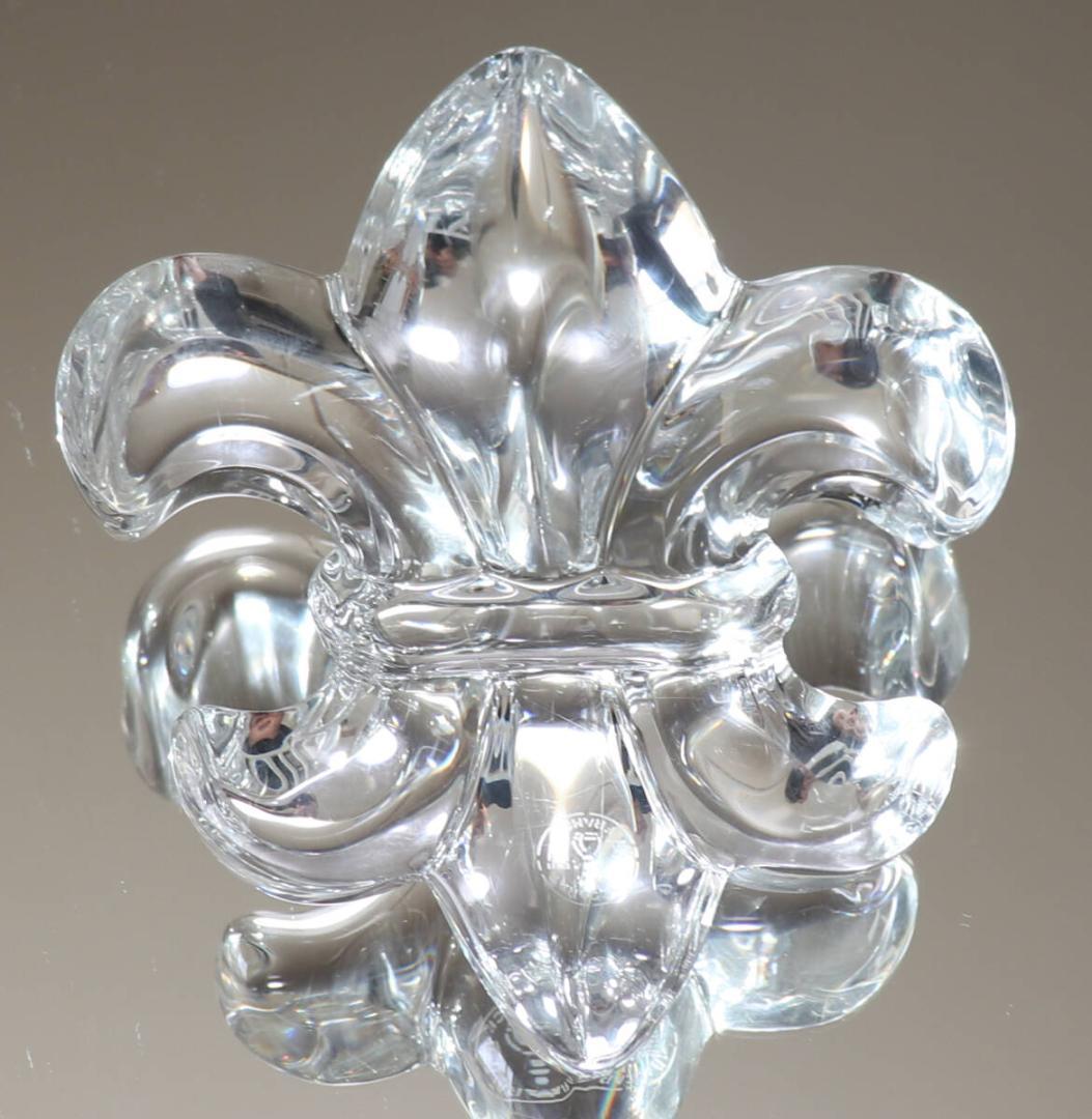 Baccarat バカラ 稀少 ユリ オブジェ ペーパーウェイト 百合 置物