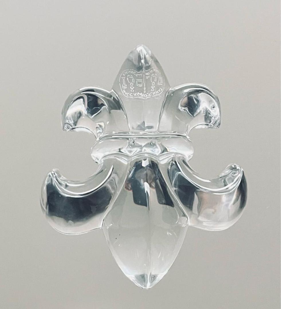 Baccarat バカラ 稀少 ユリ オブジェ ペーパーウェイト 百合 置物