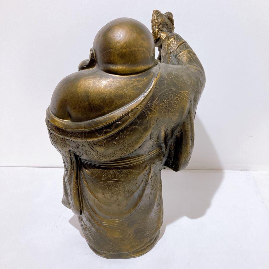布袋像 縁起物 七福神 置物 オブジェ 骨董品 58cm 19kg