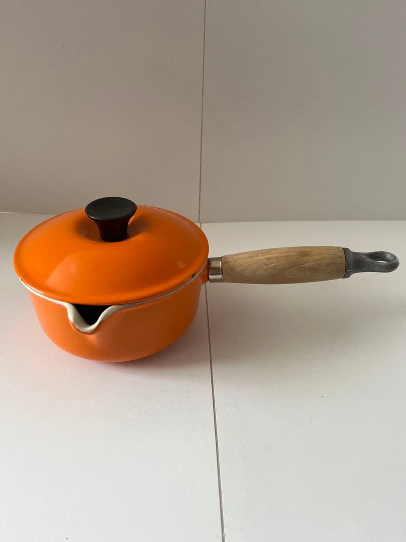 廃盤　ヴィンテージ ルクルーゼ　ソースパン　ミルクパン　14cm オレンジ