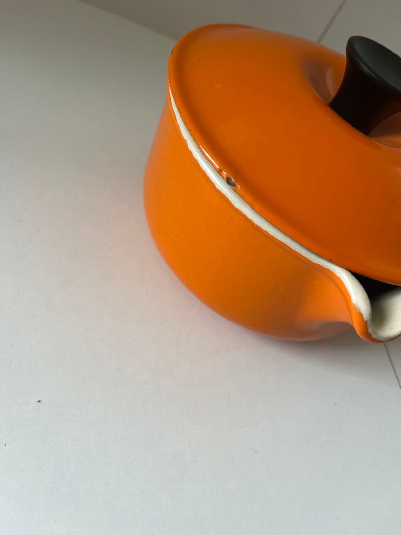 廃盤　ヴィンテージ ルクルーゼ　ソースパン　ミルクパン　14cm オレンジ