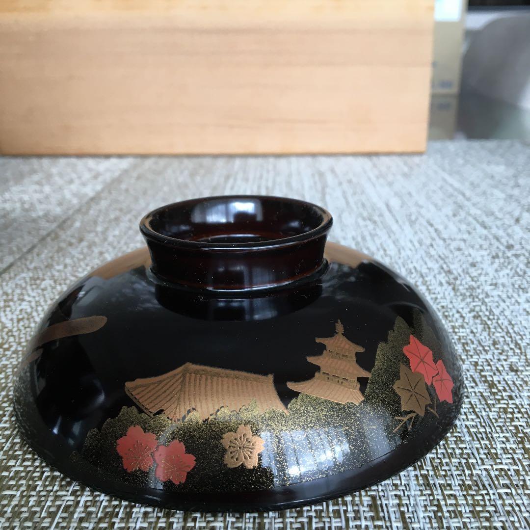会津塗　吸物椀　5客セット