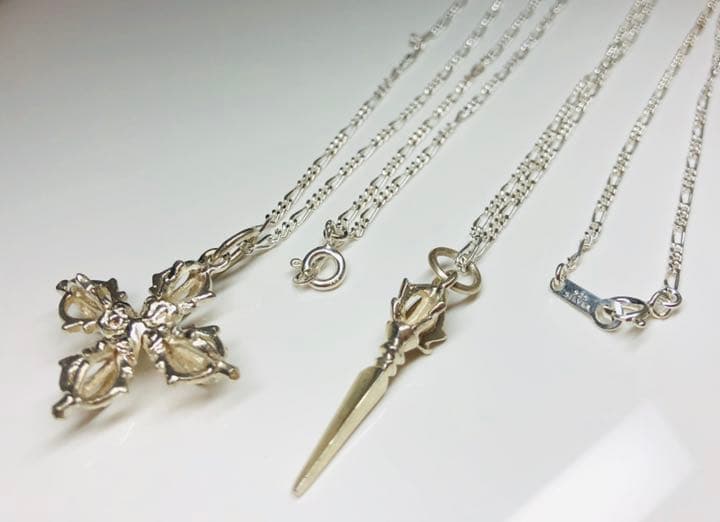 密教法具バズラ&プルパ（シルバー製）