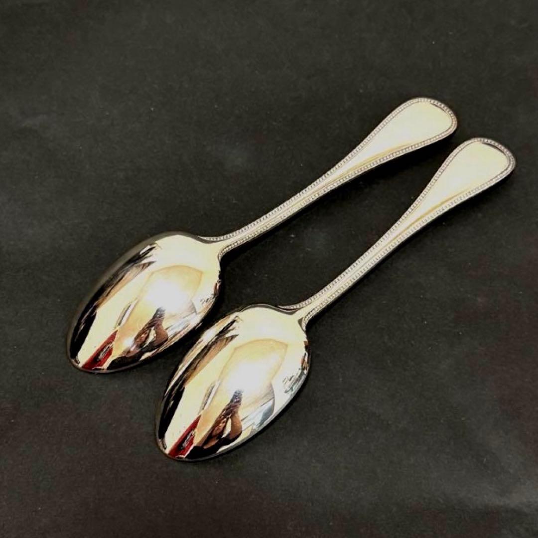 Christofle クリストフル パール スプーン 2点 BOX付ヴィンテージ