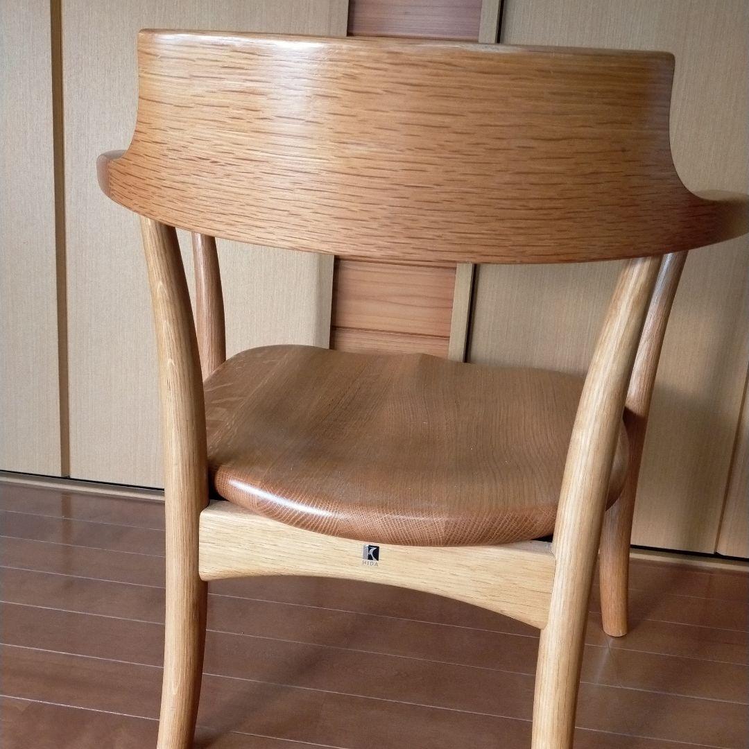 訳あり品　飛騨産業　キツツキ　クレセント　アームチェア