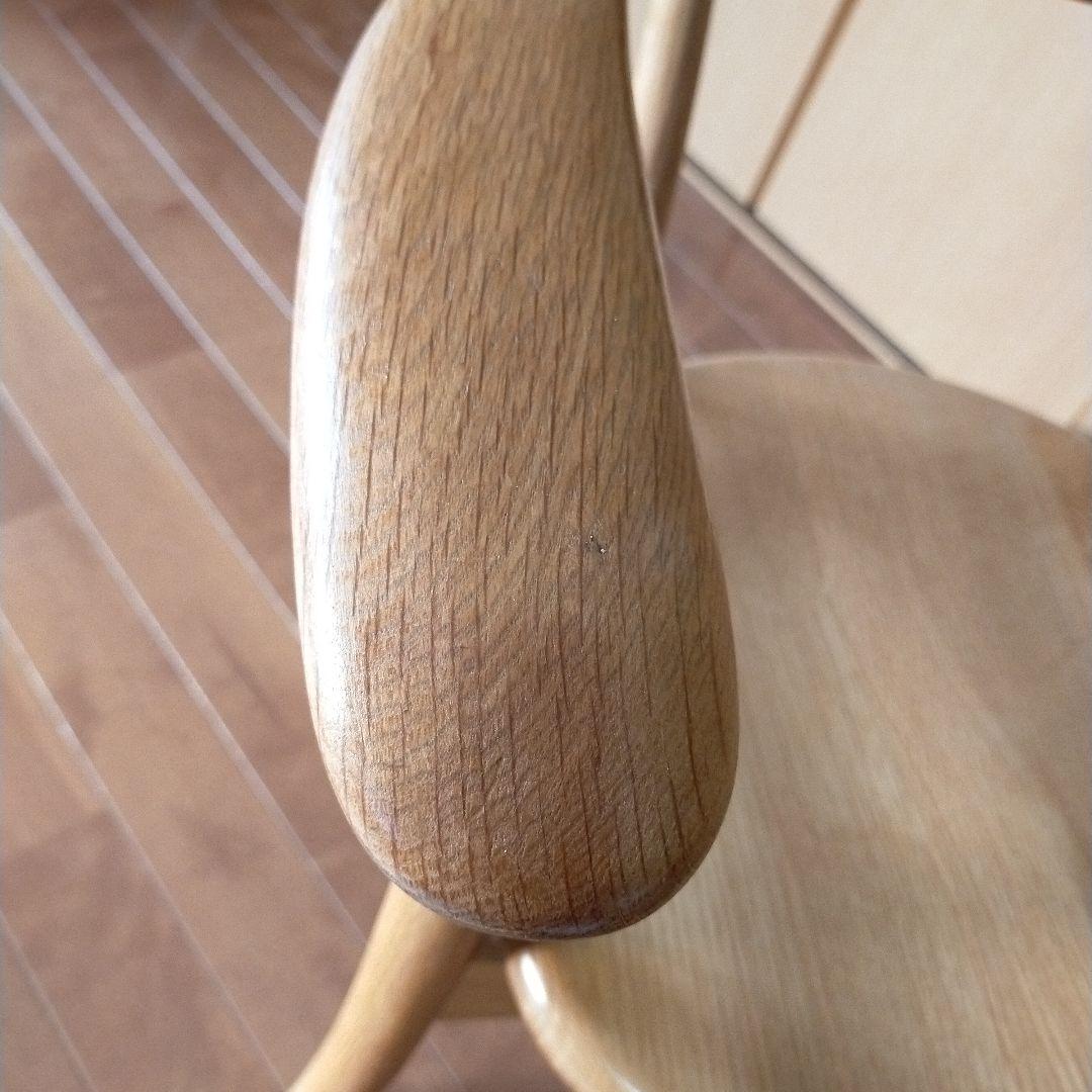 訳あり品　飛騨産業　キツツキ　クレセント　アームチェア