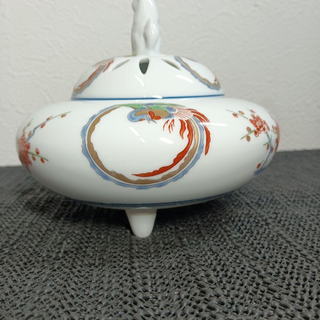 美品】有田焼 弥左衛門 染錦鳳文 香炉 - メルカリ