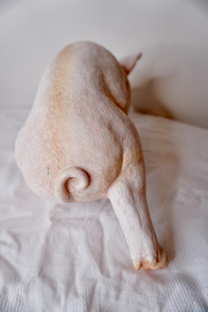 ブタさんのオブジェ 引っ掛けられる インテリア 置物