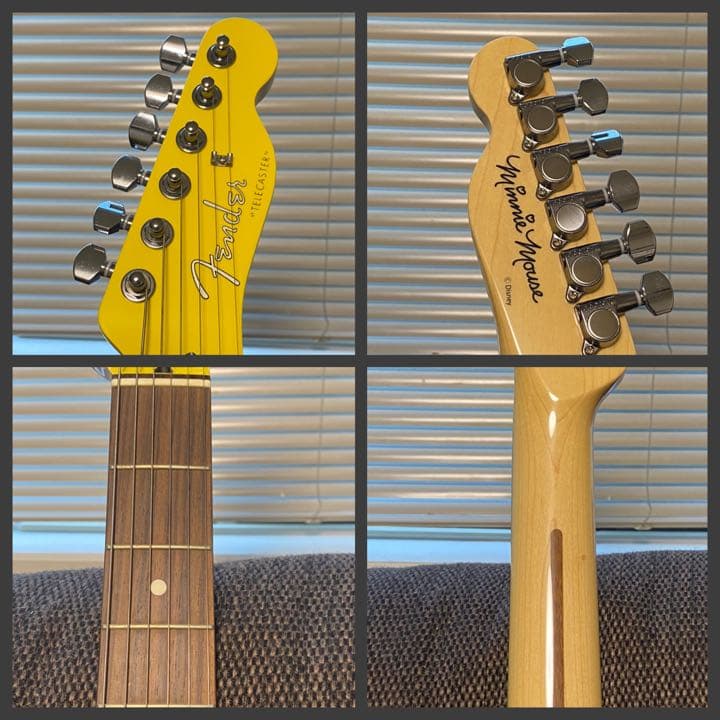 激レア・未使用に近いFenderJapan限定ディズニー ミニーマウスギター