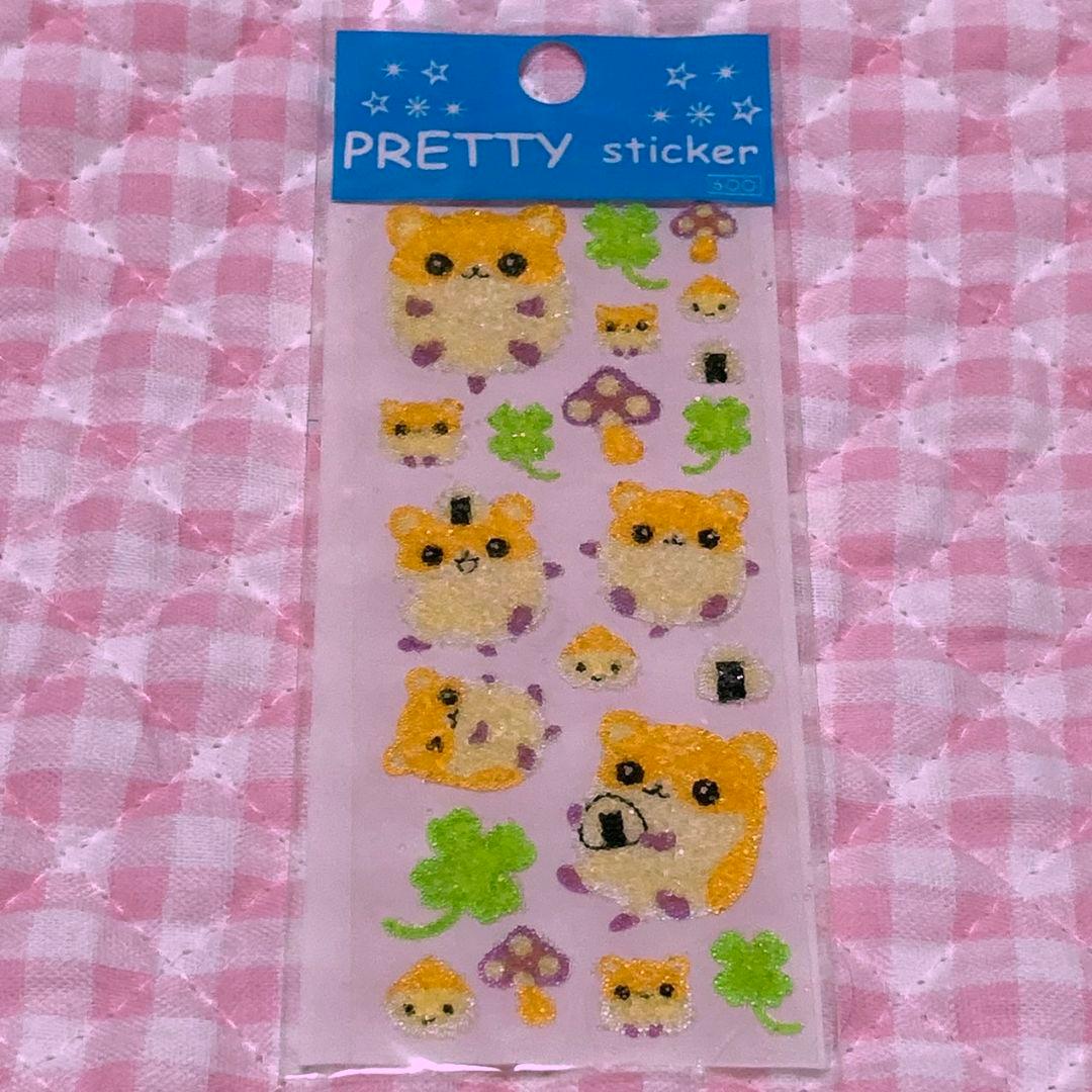 平成レトロ ハムスターシール ハムスター シール つぶつぶシール ハム