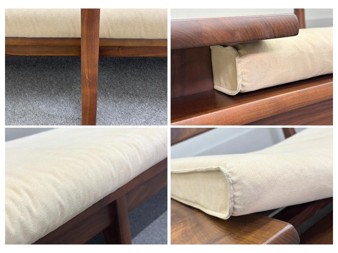 ■HIDA/飛騨産業■森のことば　3Pソファ　ウォルナット　無垢材　シンプル