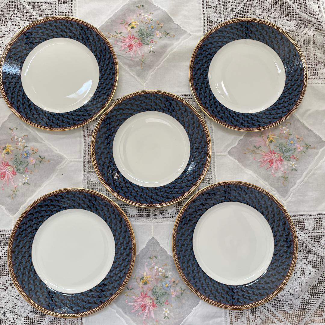 希少品［新品］ウエッジウッド BYZANCEビザンス　20.5cm皿5枚セット