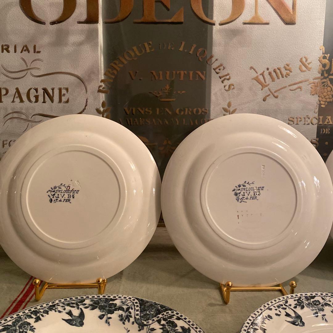 【じえいこあらページです】Bordeaux プレートセットツバメ7枚