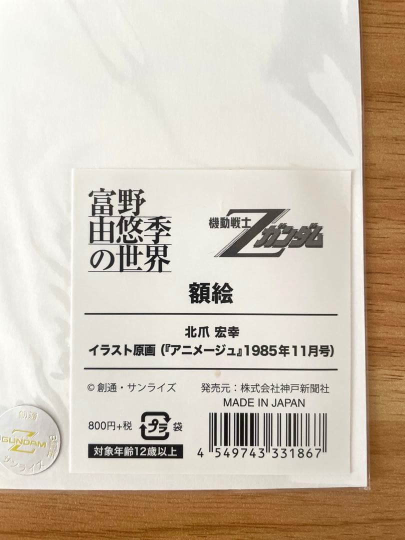 富野由悠季の世界 機動戦士Zガンダムカミーユ&フォウ額絵 - メルカリ