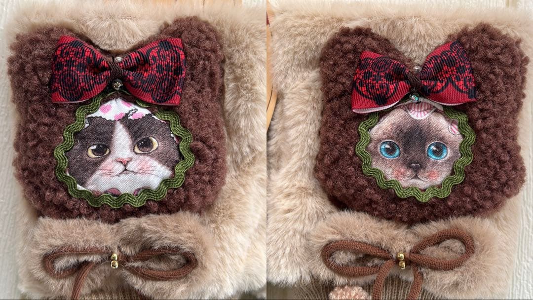 ハンドメイド　コヤンイサムチョン♡猫ちゃん❣️スマホクリーナー♡手袋❣️