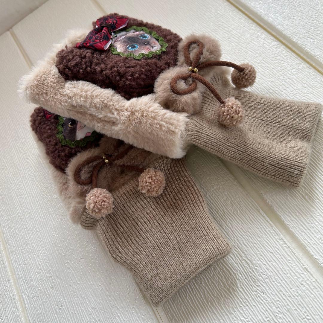 ハンドメイド　コヤンイサムチョン♡猫ちゃん❣️スマホクリーナー♡手袋❣️