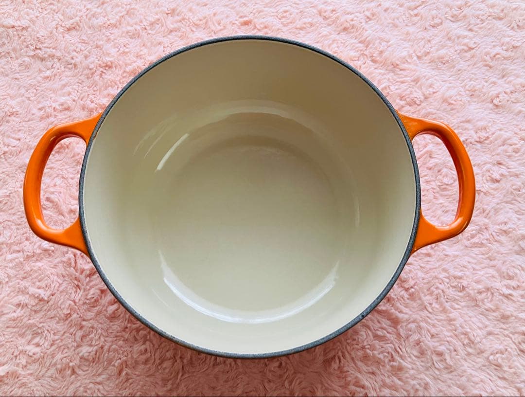 [美品] Le Creuset ル・クルーゼ　ココットロンド20cm両手鍋