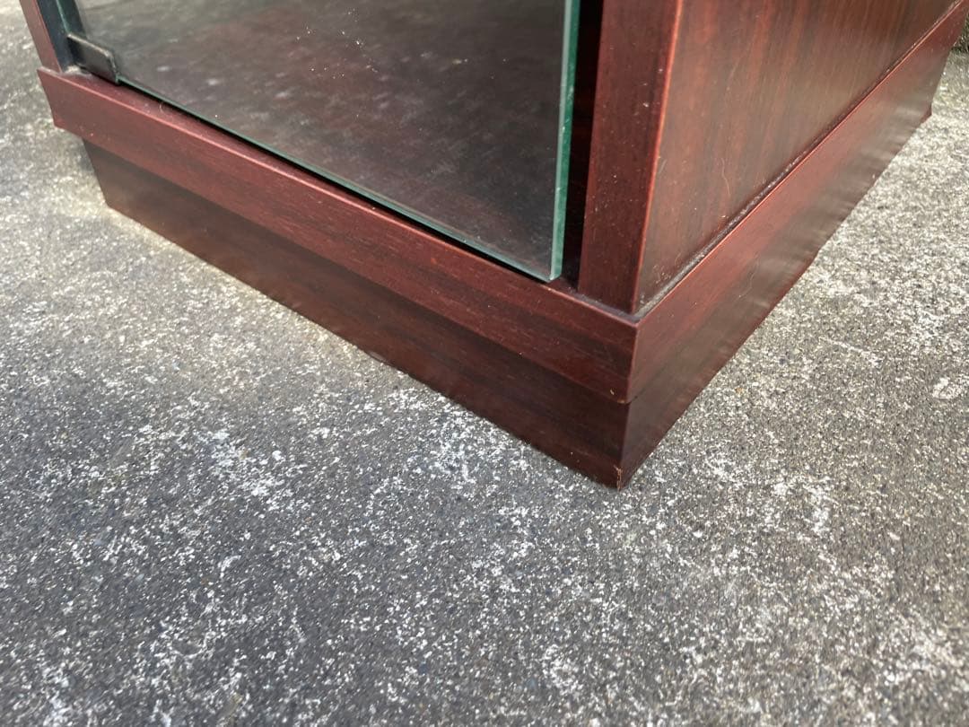 昭和レトロ レコードラック ガラス戸付き 昭和当時物 ミッドセンチュリー