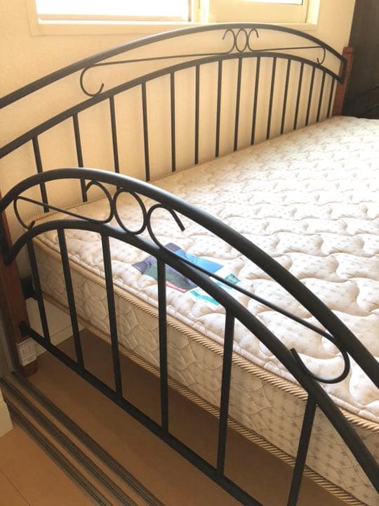 【美品】シングルベッド ソファ マットレス付き フランスベッド