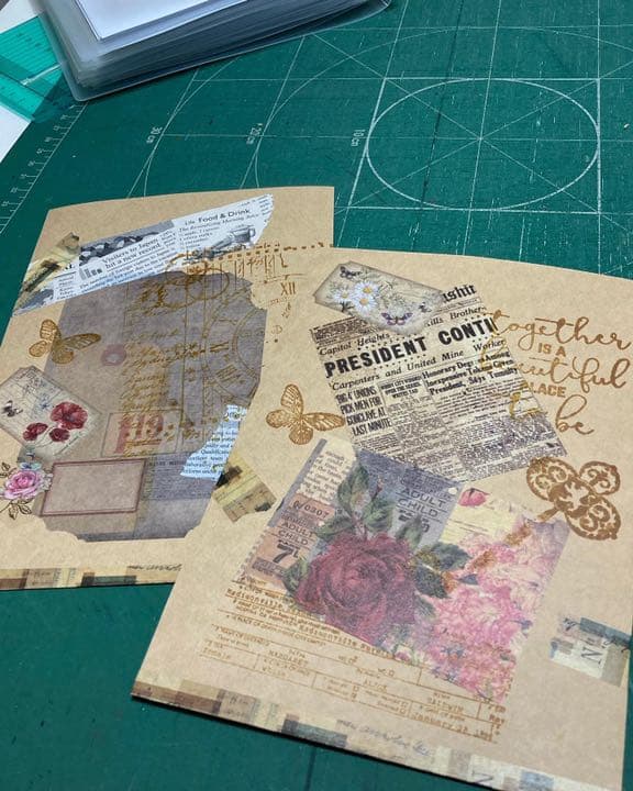 おすそ分け　ジャーナルセット　コラージュ　紙もの　ラッピング袋　429