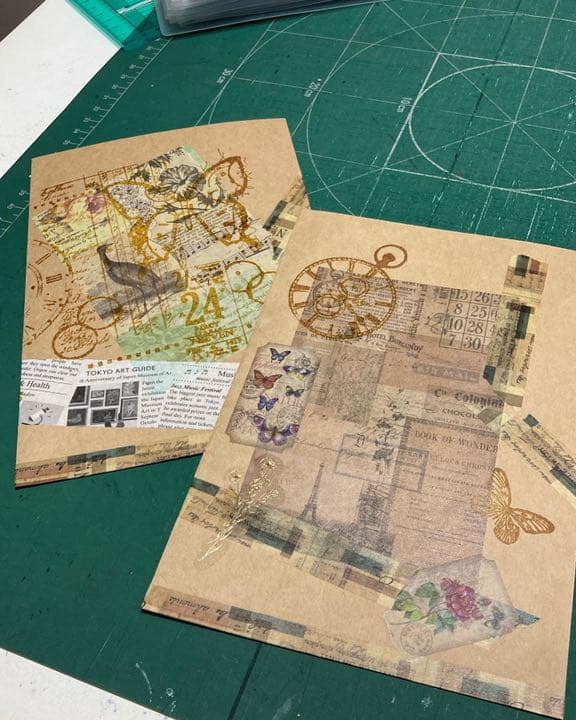 おすそ分け　ジャーナルセット　コラージュ　紙もの　ラッピング袋　429