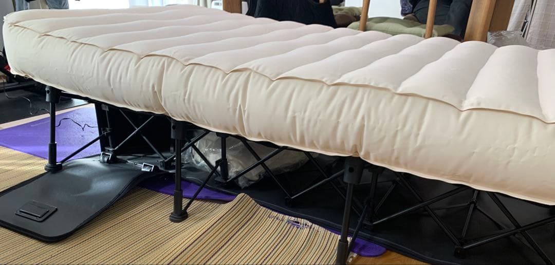 美品　EZ BED シングルエアマットレス　ベット　お泊まり
