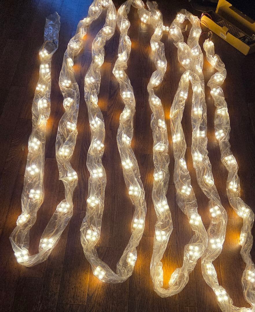 テープライト18mLEDイルミネーションライト100個　ディスプレイ照明間接照明