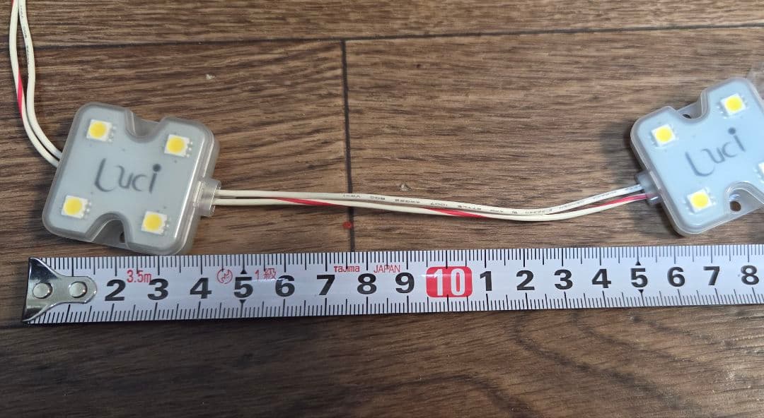 テープライト18mLEDイルミネーションライト100個　ディスプレイ照明間接照明