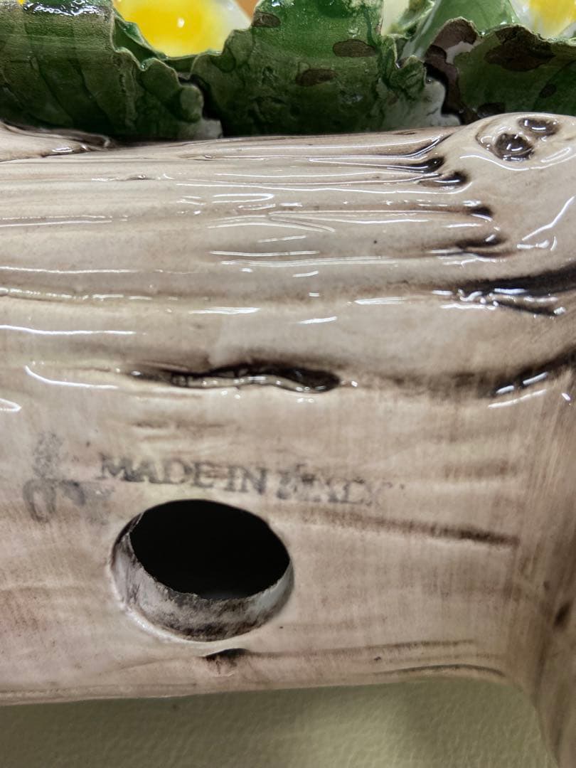 陶花　お花　置物　陶器　バラ　アンティーク