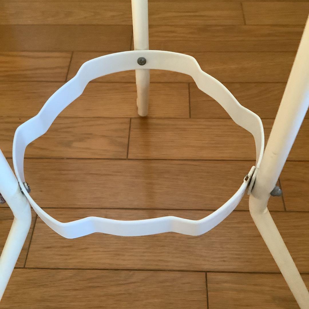 昭和レトロ　洗面器スタンド　ホーロー洗面器付き