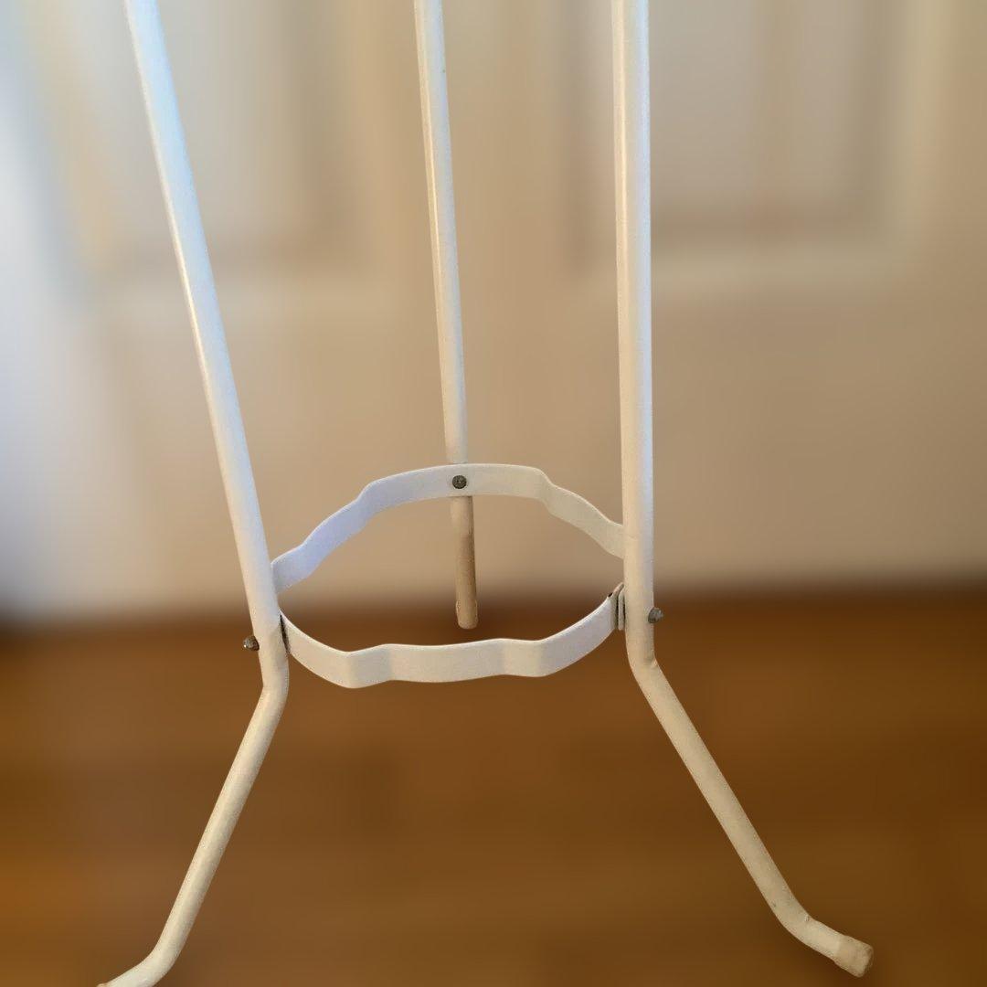 昭和レトロ　洗面器スタンド　ホーロー洗面器付き