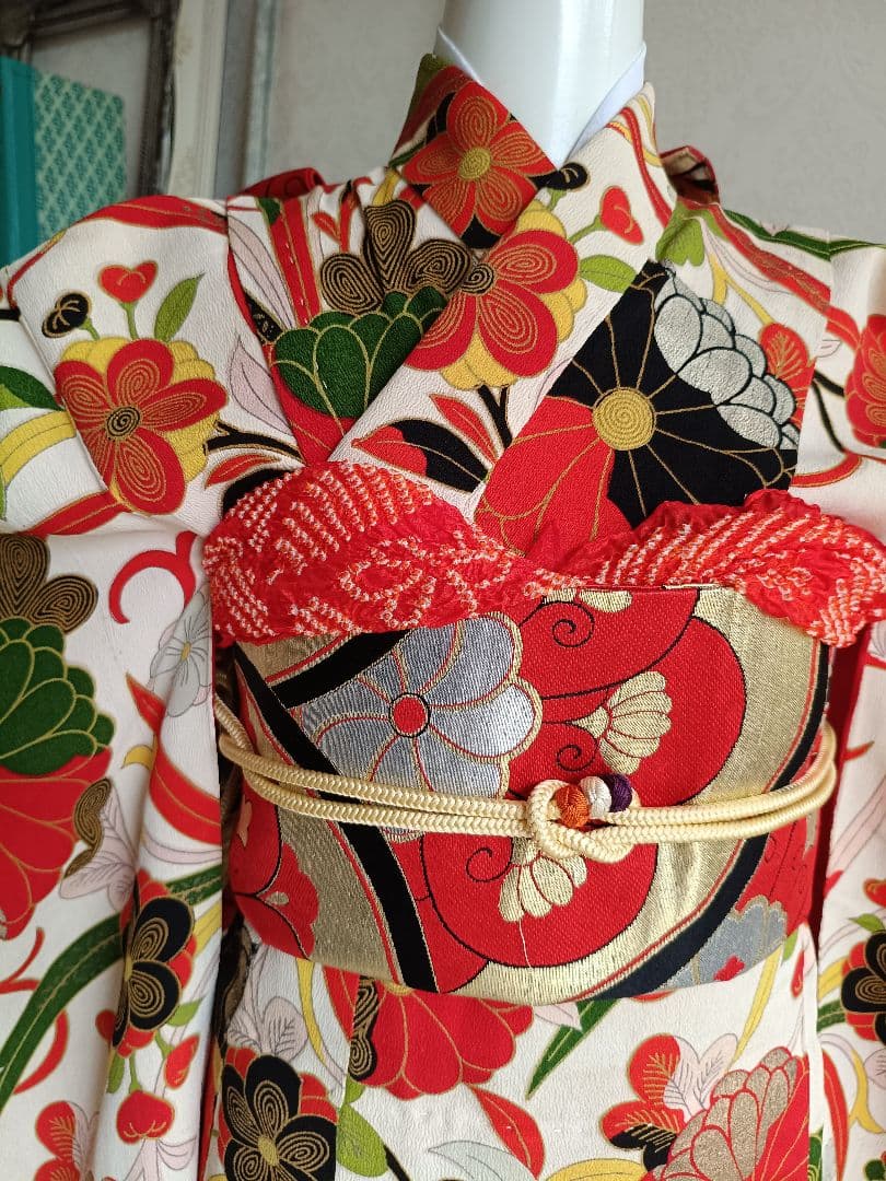 アンティーク個性的着物単品