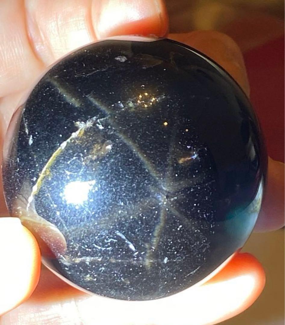 【強力魔除・浄化・六芒星】希少！チベット産！スターモリオンスフィア⭐️R 168