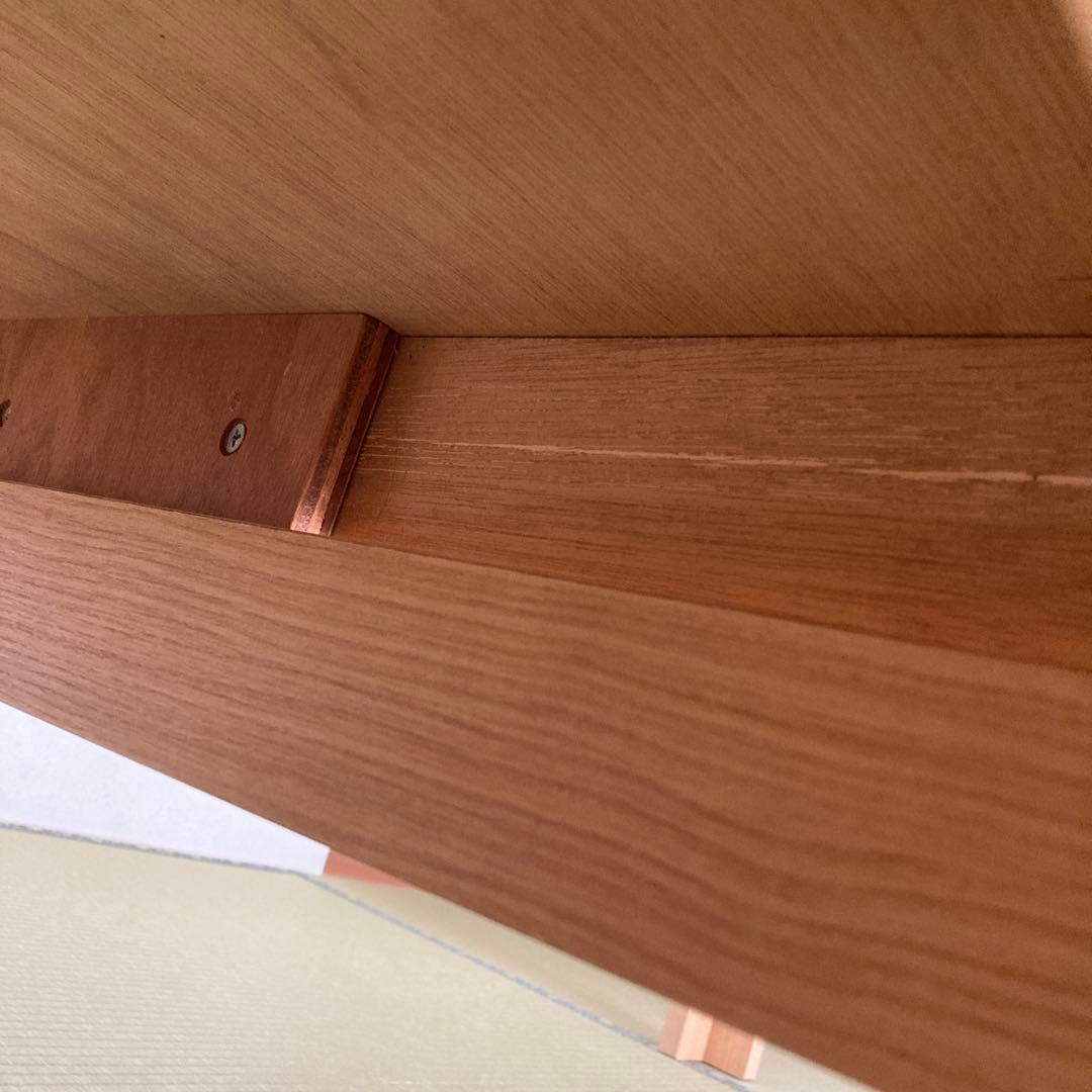 絆最大224.5センチ⭐︎120センチ　ナチュラルウッド 伸縮式テーブル